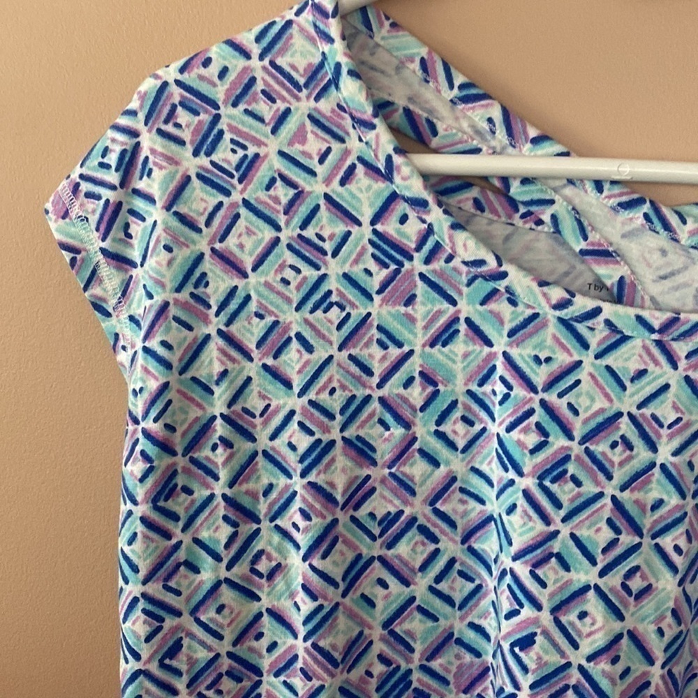 Talbots cross back tee - Picture 2 of 6